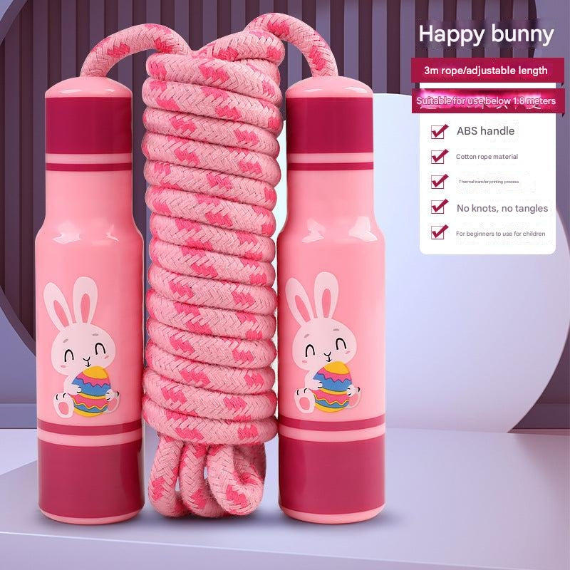Image of adjustable kids jump rope in use