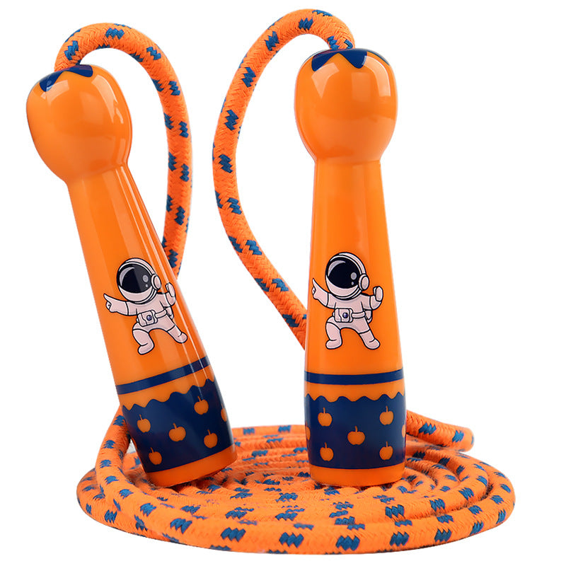 Adjustable jump rope for children with foam handles