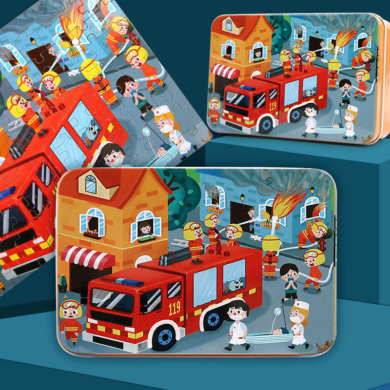 Engaging wooden puzzles for young learners
