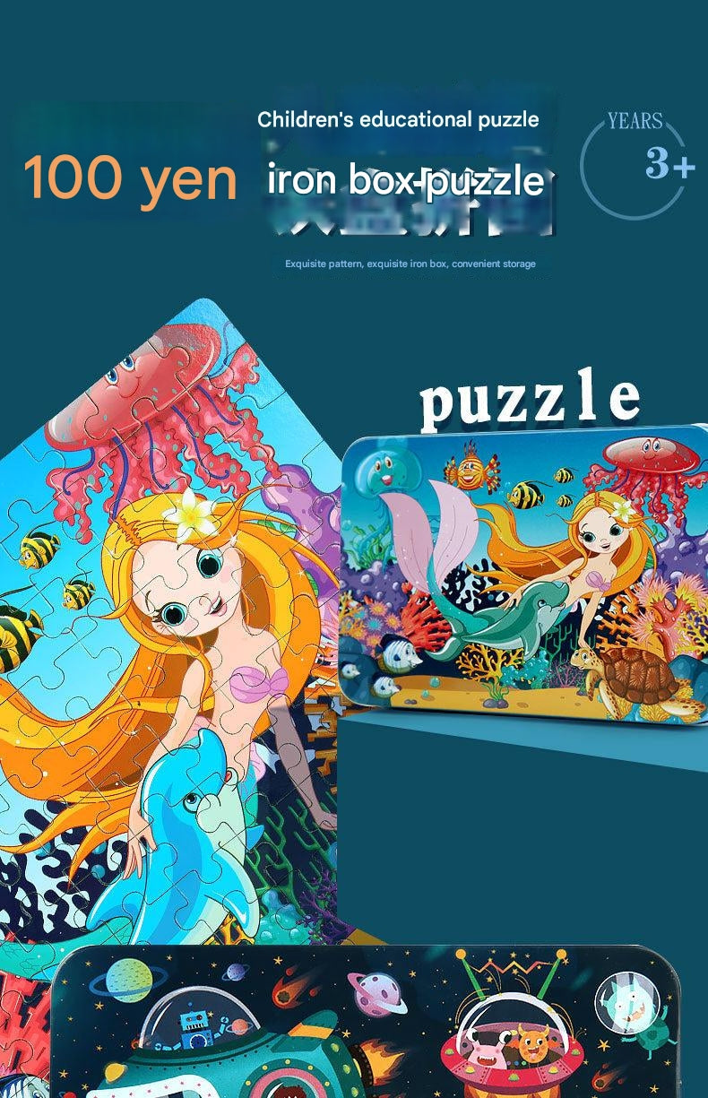 Engaging wooden puzzles for young learners
