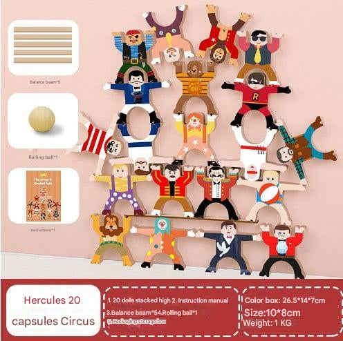 Excited toddlers with educational stacking toys image 8