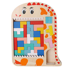 wooden puzzle toy packaging image