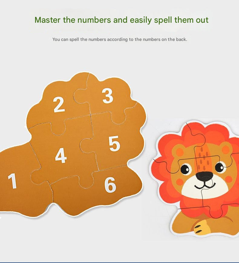 Close up of wooden puzzle with vibrant colours