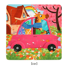Toddler engaging with educational blocks