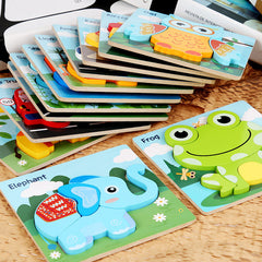 Interactive 3D puzzle toy for early learners