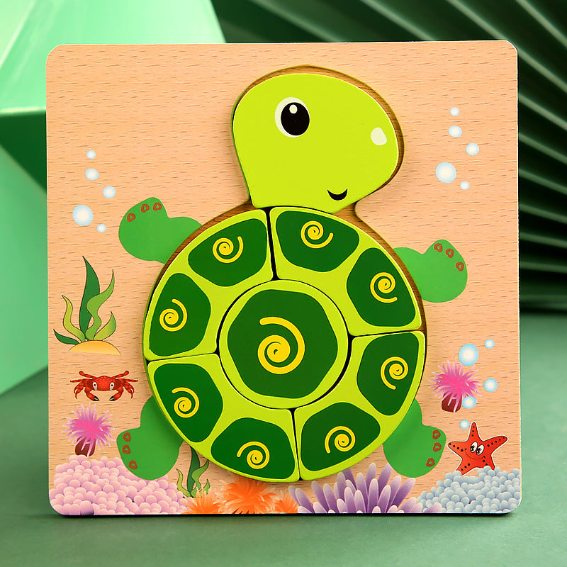 Set of safe wooden blocks for young children