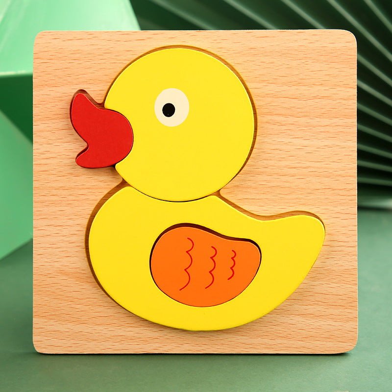 Colourful wooden building blocks for kids