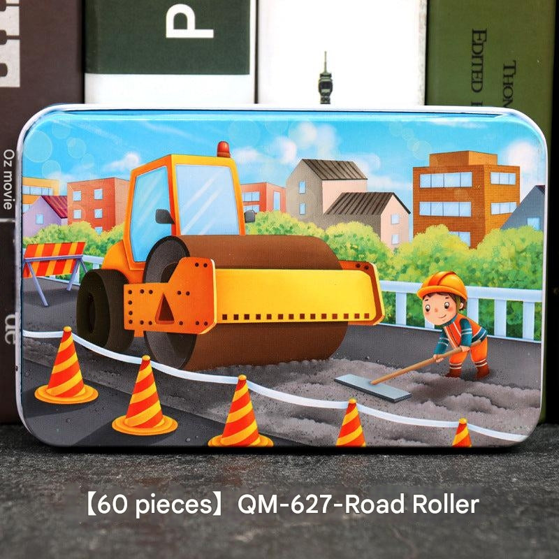 close-up of wooden puzzle pieces for toddlers