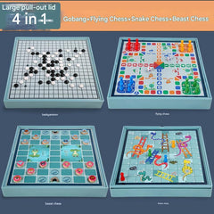 image of Multi-Game Chess Set for Children - Flying Chess