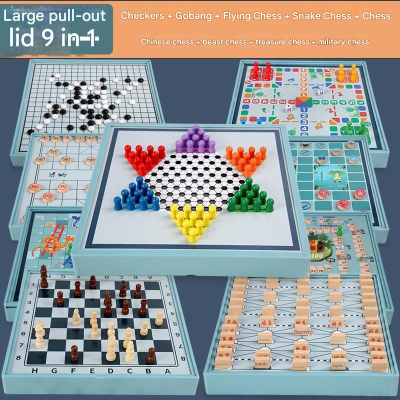 wooden Gomoku board gameplay photo