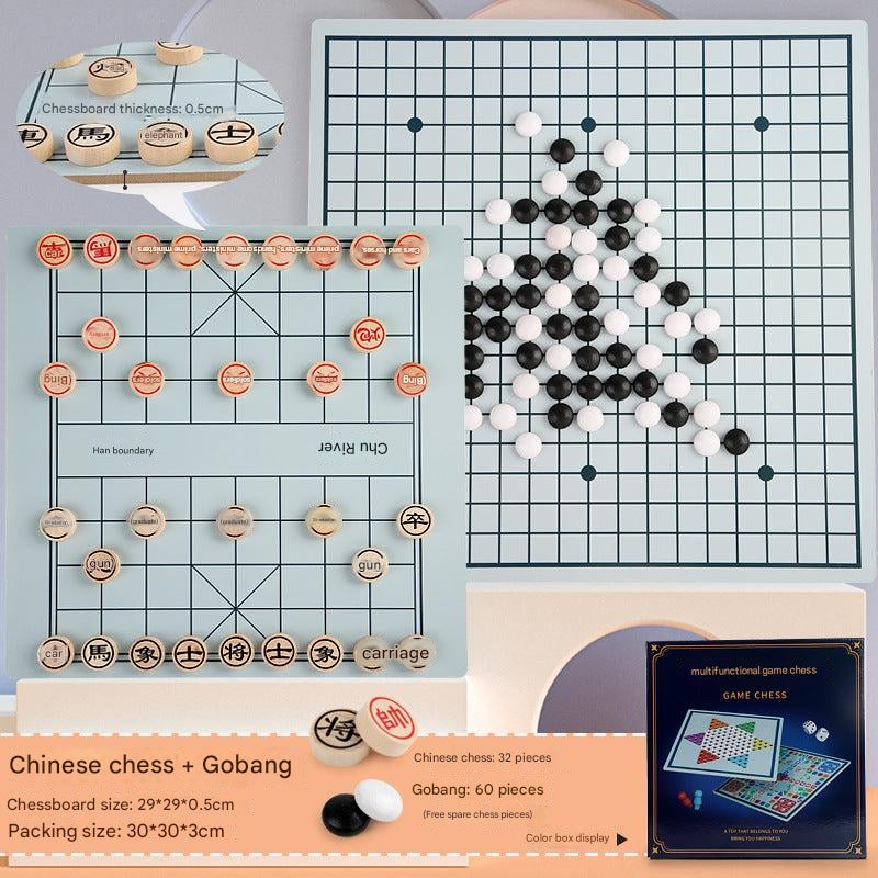 image of Multi-Game Chess Set for Children - Flying Chess