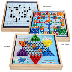 Flying Chess board part of multi-game set