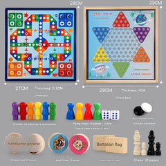 educational wooden toy chess set for children