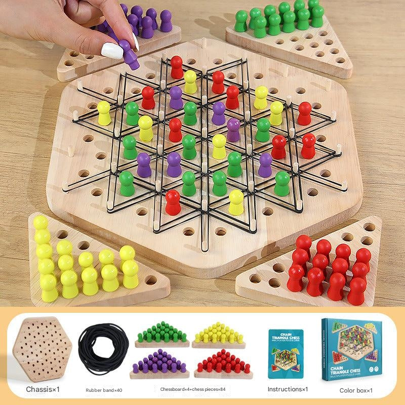 wooden Gomoku board gameplay photo