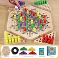 wooden Gomoku board gameplay photo