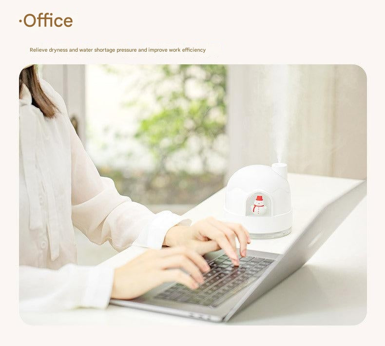 USB Humidifier for desktop use with night light