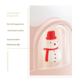 Compact humidifier enhancing bedroom atmosphere