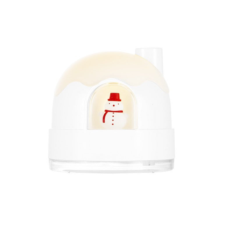Compact humidifier enhancing bedroom atmosphere