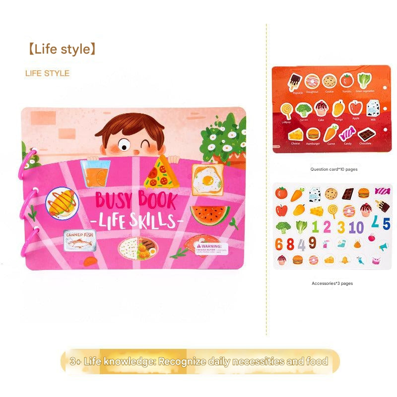 Educational stickers in Dinosaur Book