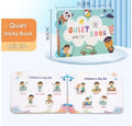 Child playing with quiet book stickers