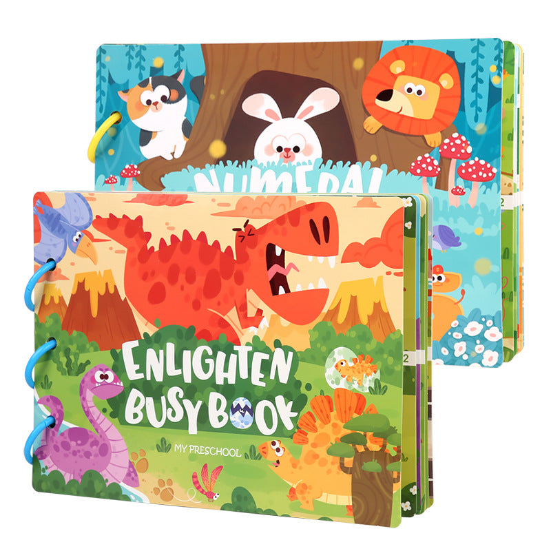 Educational stickers in Dinosaur Book