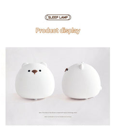 Colourful touch lamp with soft glow