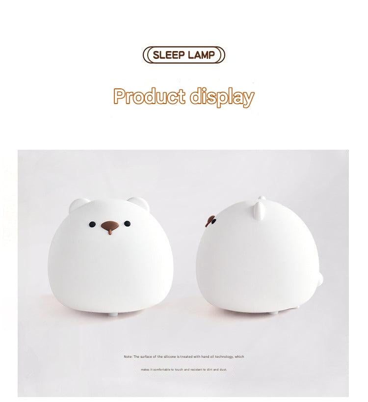 Colourful touch lamp with soft glow