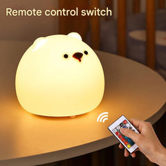 Silicone night light with soft lighting