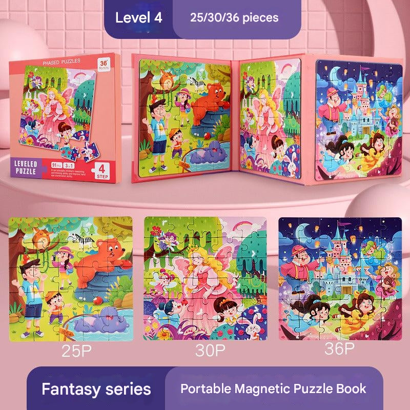Child engaging with educational puzzle set