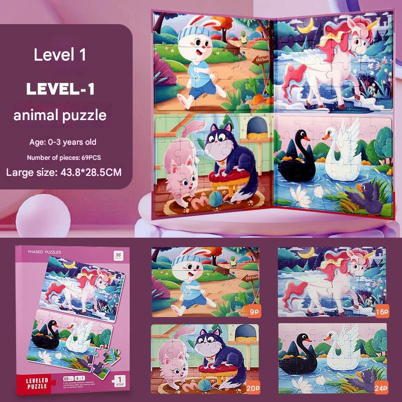 Fine motor skills enhancement with puzzles