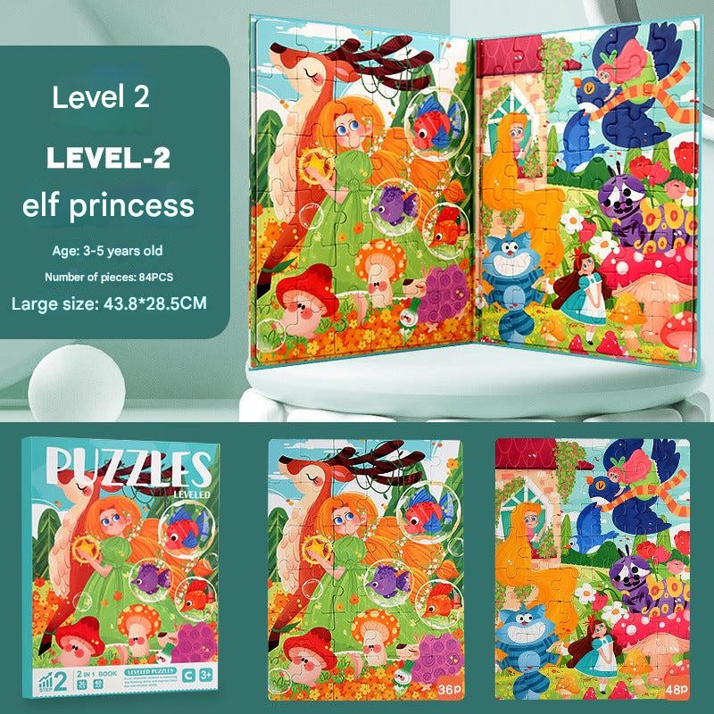 Magnetic puzzle pieces in vibrant colours