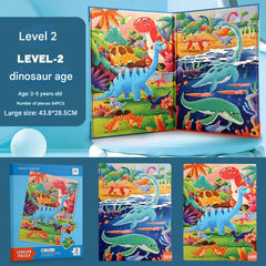 Child engaging with educational puzzle set