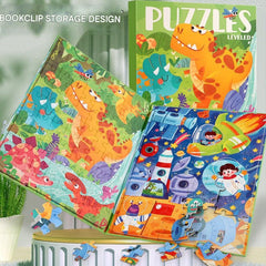 Child engaging with educational puzzle set