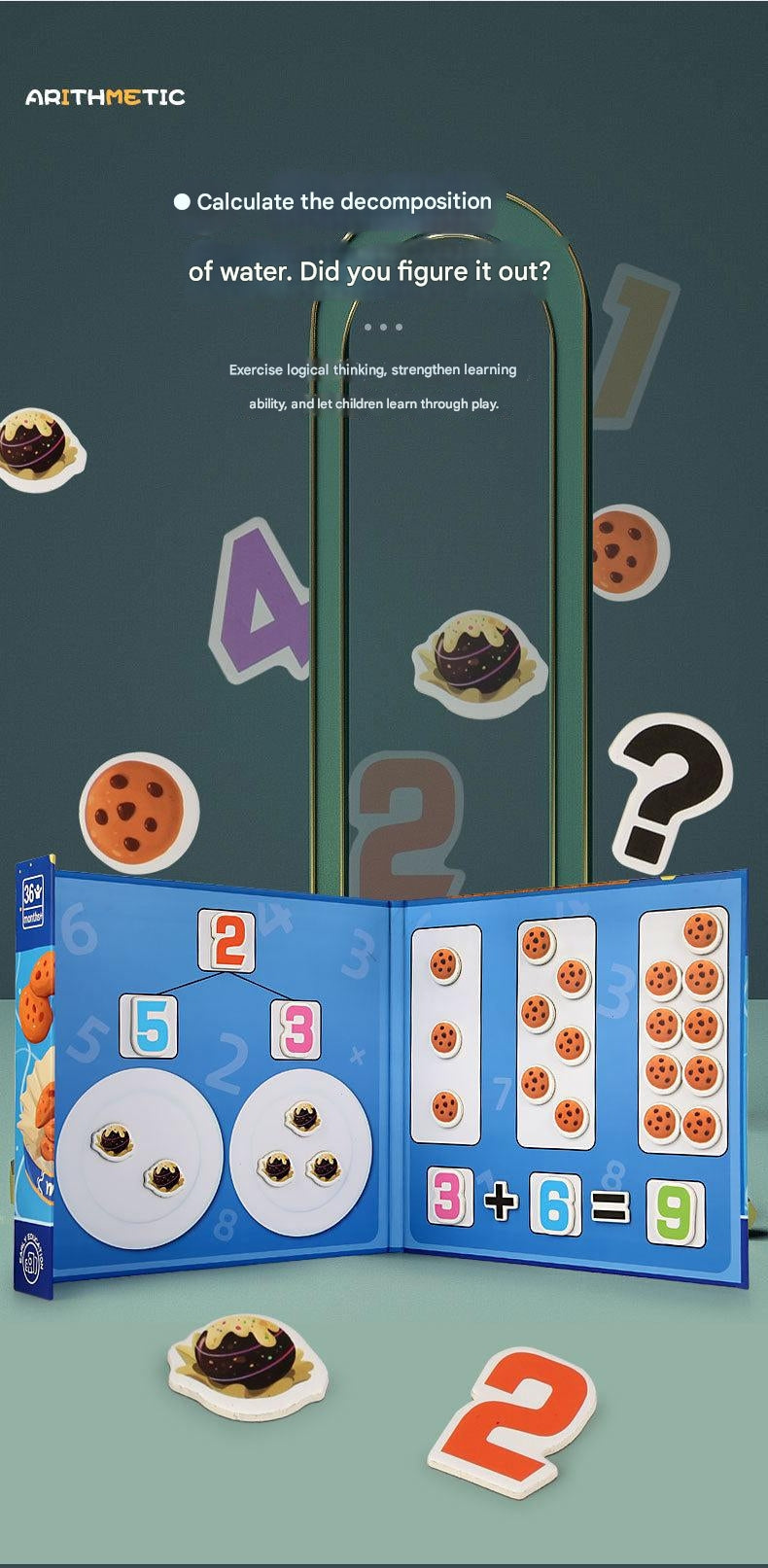 Interactive Math Toy displaying number pieces