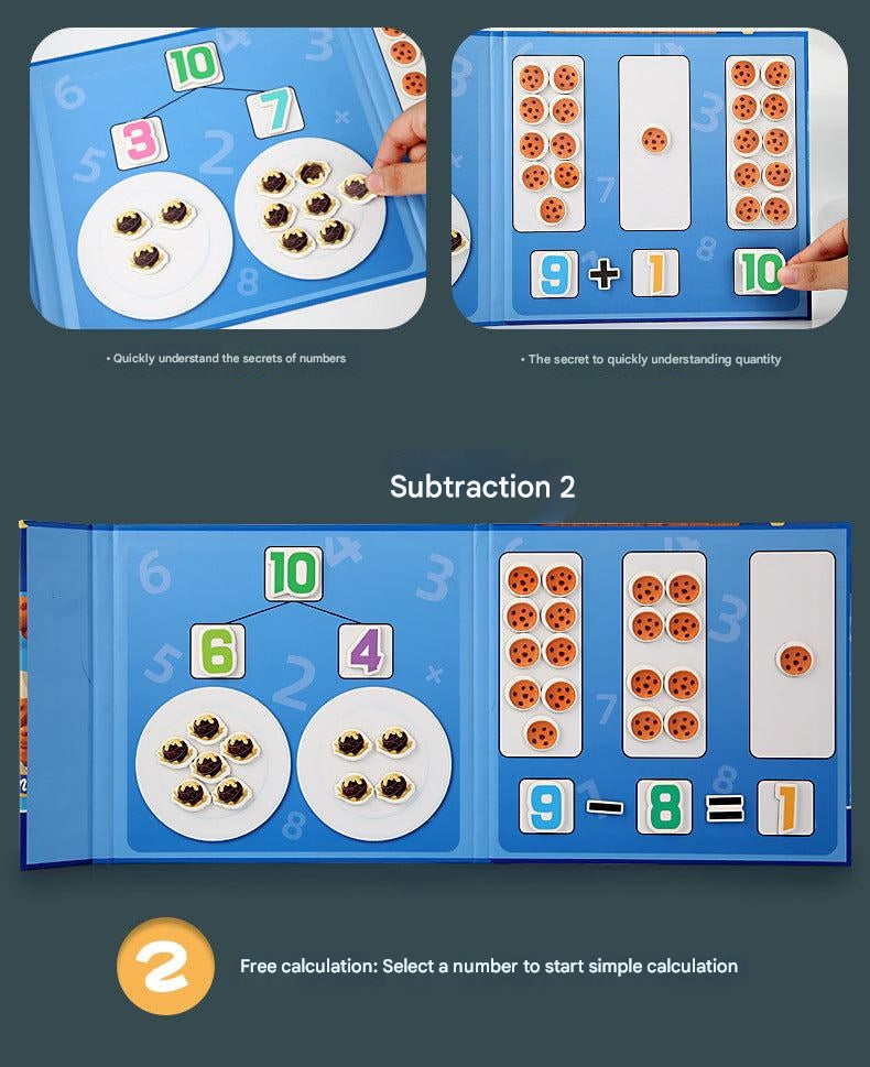 Children engaging with Magnetic Number Toy