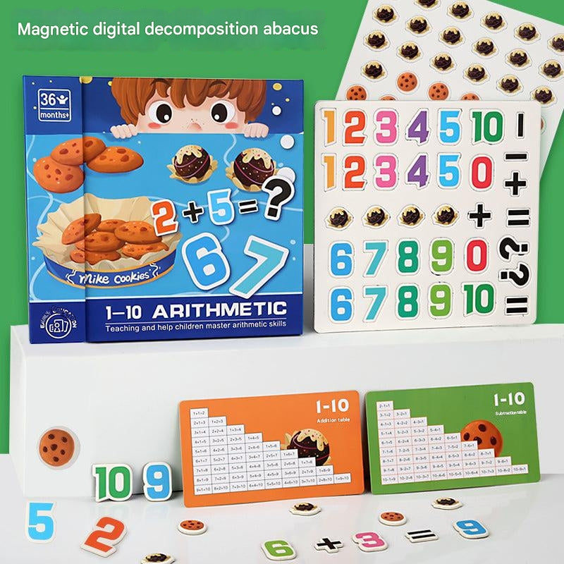 Interactive Math Toy displaying number pieces