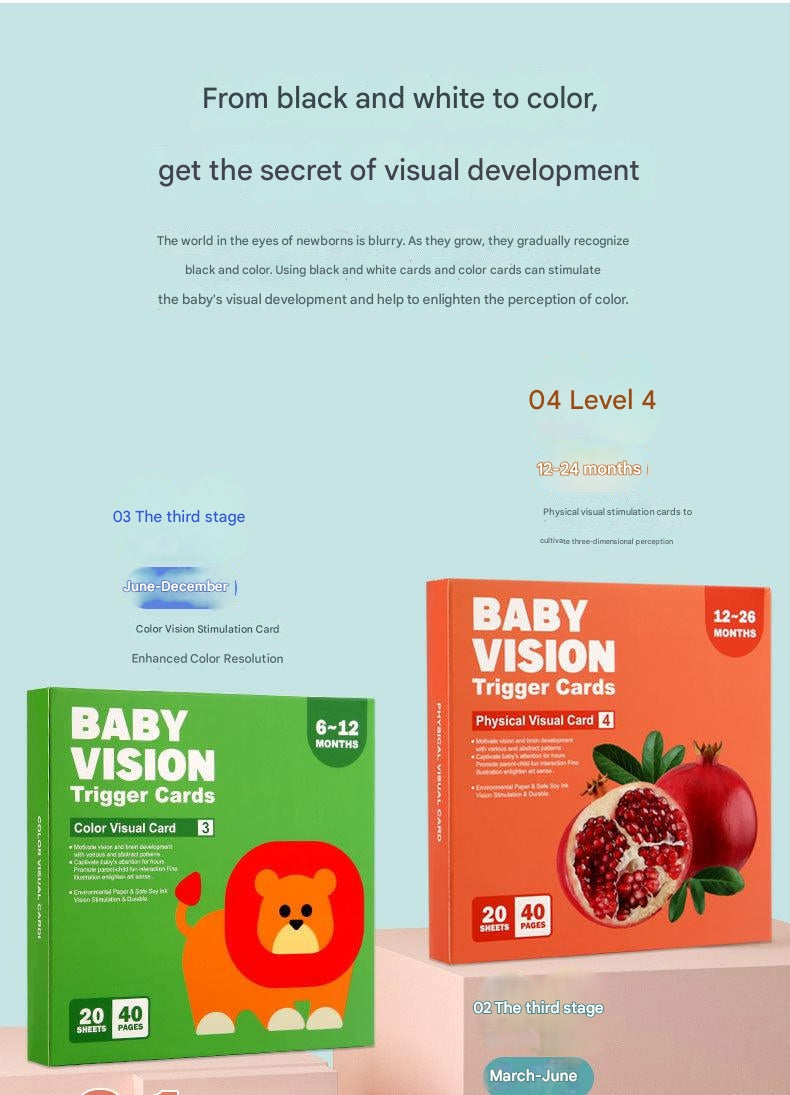 Set of infant stimulation cards for early learning
