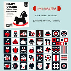 Durable high contrast card for infant play