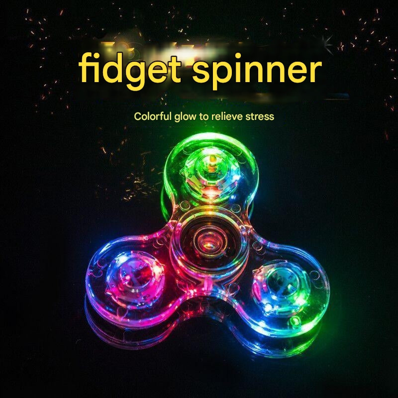 LED light up fidget spinner for stress relief