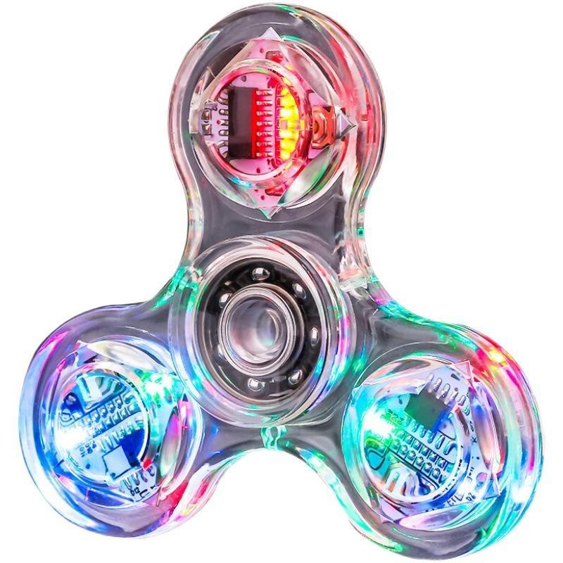 Luminous LED fidget spinner with glowing lights