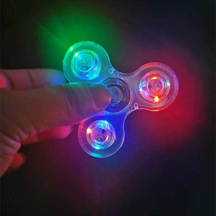 Image of a kids' LED fidget spinner