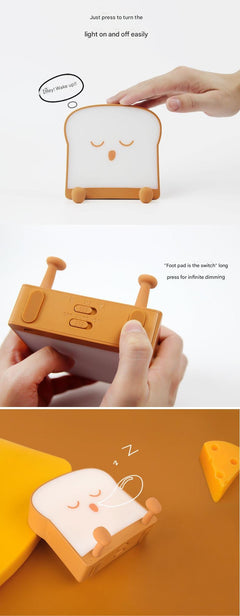 Creative toast shaped lamp image 7
