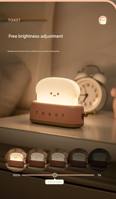 Cute bread shape night light image 3