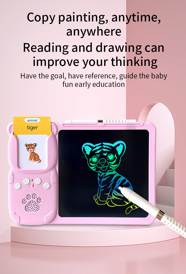 Portable educational writing tablet for kids