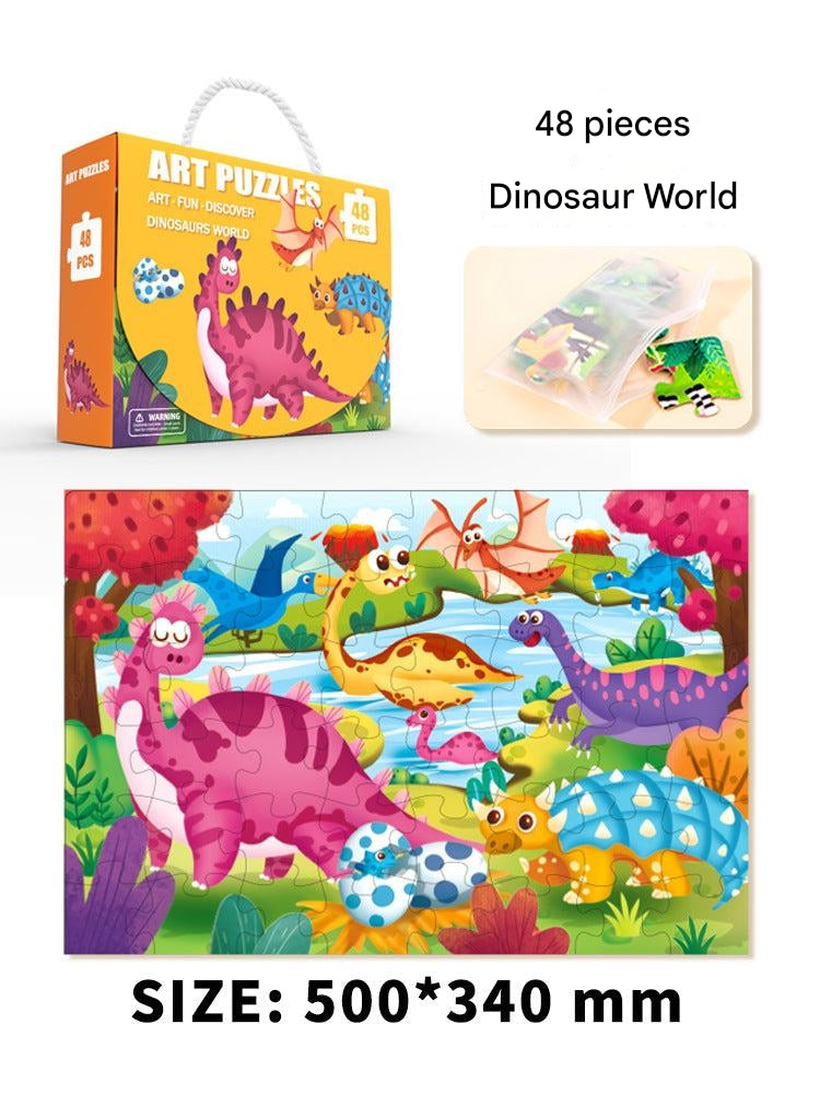 Interactive learning with jigsaw puzzles