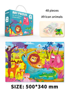 Kids jigsaw puzzle showcasing vibrant colours
