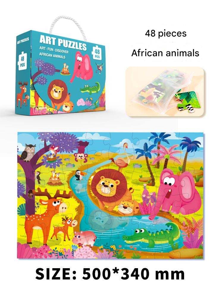 Kids jigsaw puzzle showcasing vibrant colours