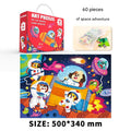 Illustrated box for kids jigsaw puzzles