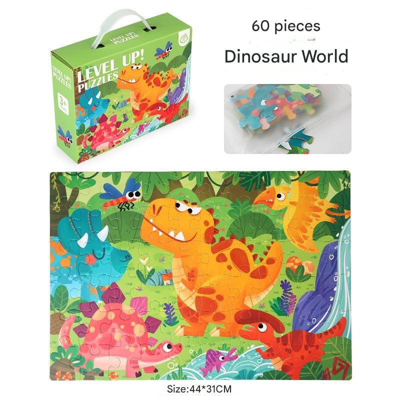 Different puzzle piece sizes for kids