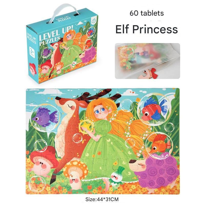 Interactive learning with jigsaw puzzles
